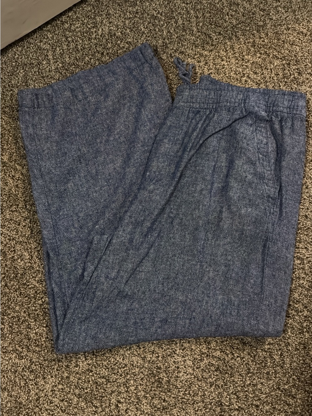 Women’s Lightweight Blue Drawstring Pants